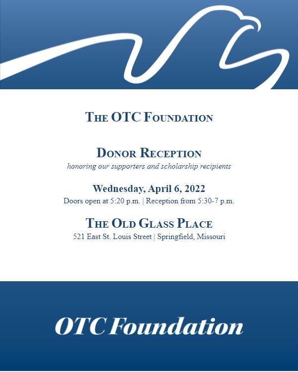 By invitation only, donor reception on April 6