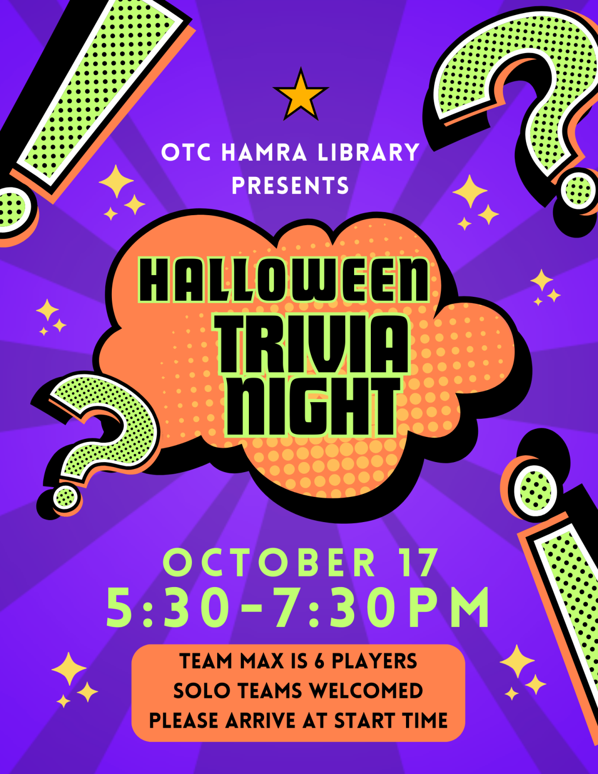 Halloween Trivia Night In The Library OTC Calendar Of Events halloween-trivia-night-in-the-library-otc-calendar-of-events