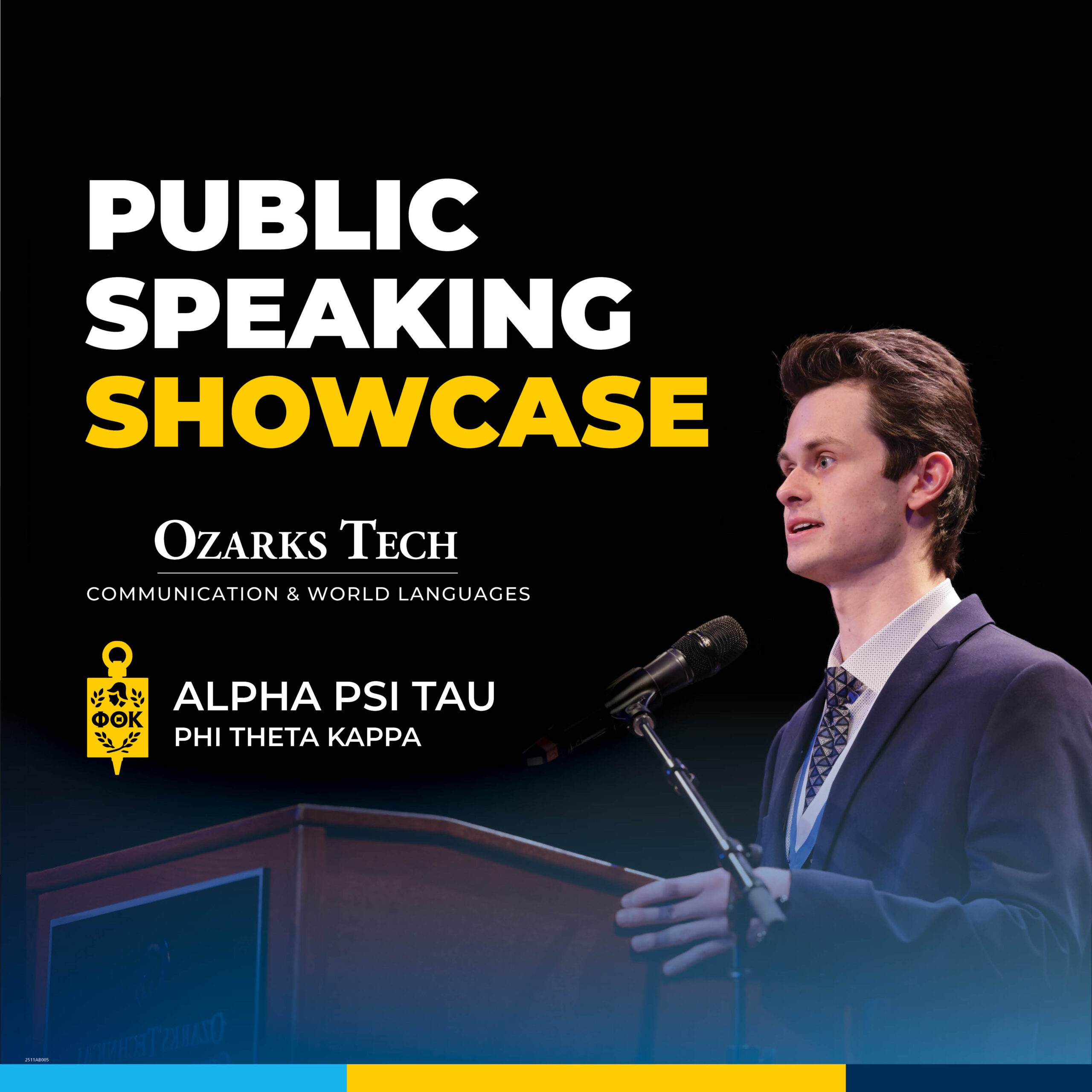 Public Speaking Showcase, April 9, 2026 at 6 p.m.