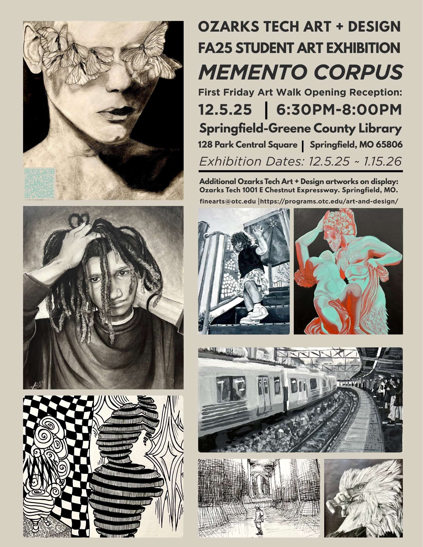 Art & Design Exhibition at the Springfield Library until January 15, 2026.